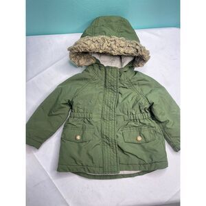 Old‎ Navy size 12/18 monthsCozy Olive Green Hooded Jacket